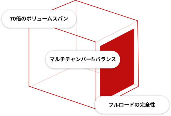 多室式バッグ滅菌における主要要因の図解：70倍の容積範囲制御、多室式F0バランス、および全負荷時の完全性